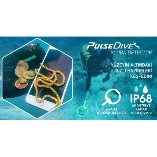 Nokta Makro PulseDive Scuba Sarı 20 cm Başlıklı