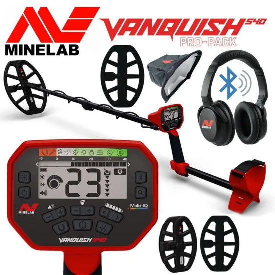 Minelab Vanquish 540 Dedektör + Zemin Tarama Dedektörü