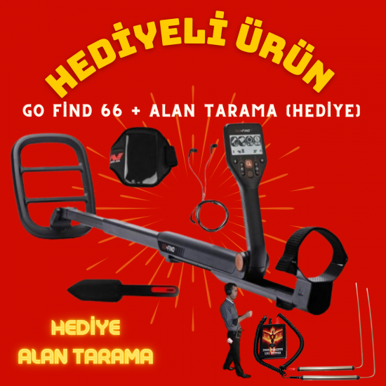 Minelab Go Find 66 Dedektör + Zemin Tarama Dedektörü